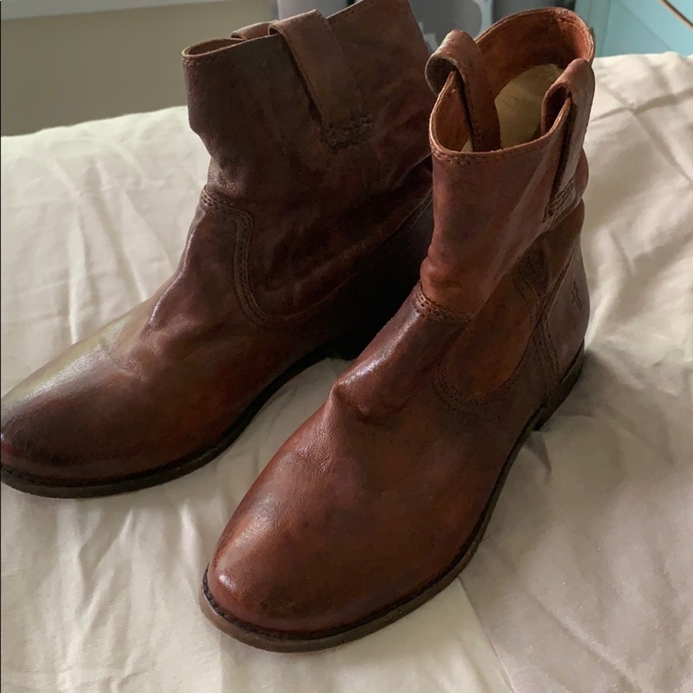 Frye “Anna Shortie” Boots, Size 8.